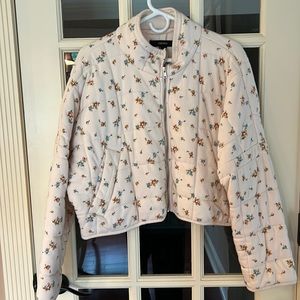 Floral quilted jacket